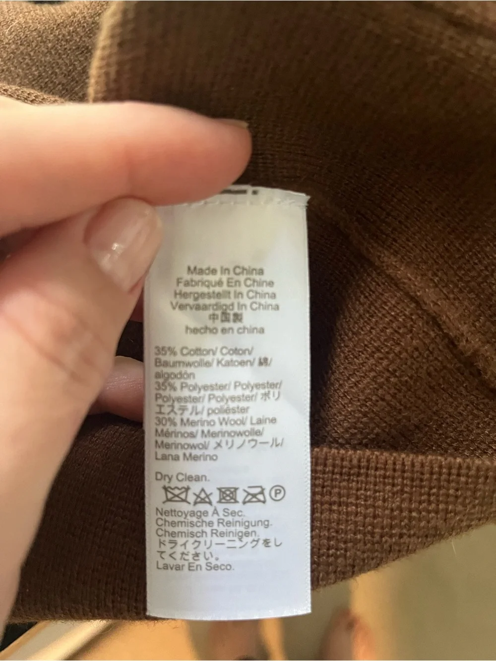 J. Crew Brown V-Neck Button Front Cardigan